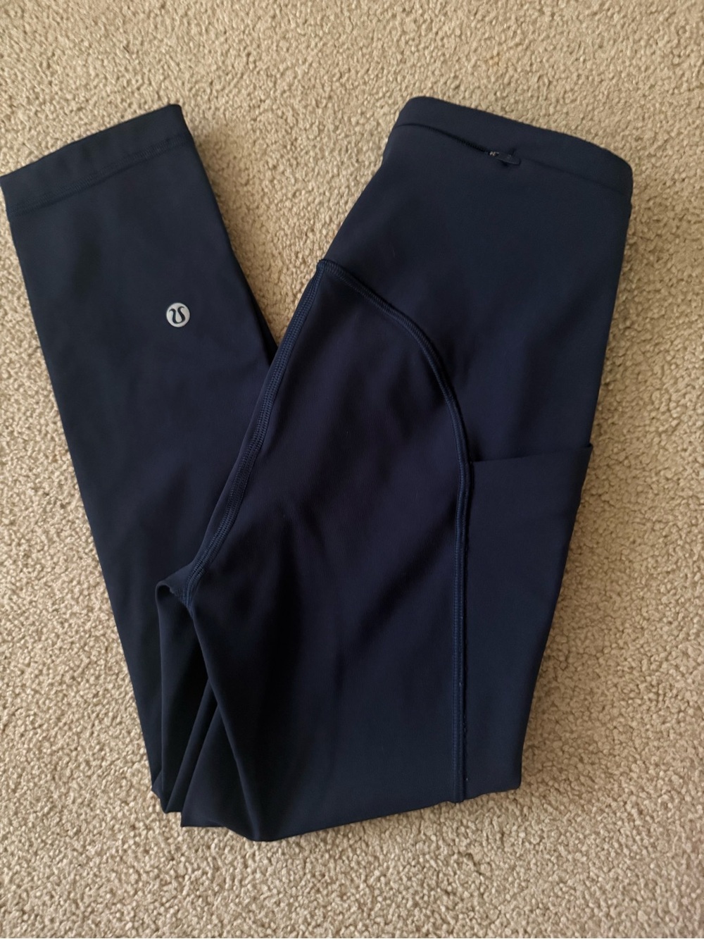 Lululemon Navy Fast and Free Leggings